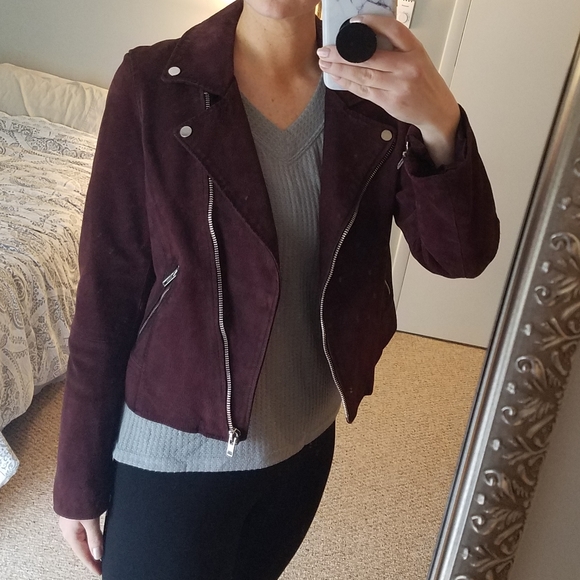 Aqua Jackets & Blazers - AQUA leather jacket